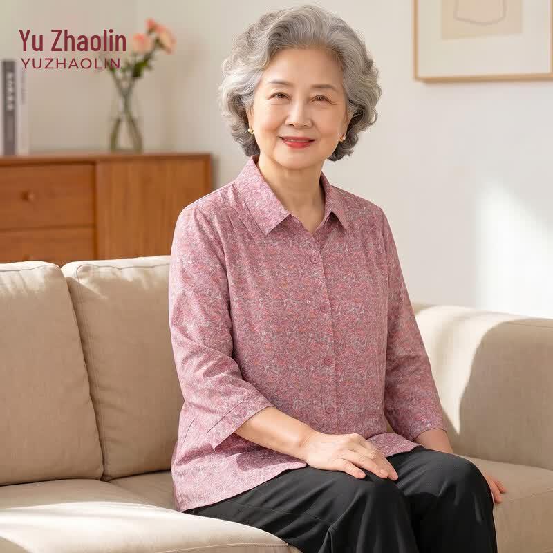 YUZHAOLIN Women s Cotton Long Sleeve Spring Blouse XL