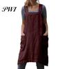 Washable Cooking Apron Solid Color Crisscross Back with Pockets Garden Fine Workmanship Baking Accessories