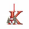 1Pcs Navidad Gift 26 Letters Acrylic Pendant For Christmas Tree Personalized Xmas Decoration Holiday Home Ornaments