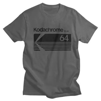 Neue Merch-Mode Kodachrome Logo T-Shirt Herren Kurzarm Fotograf T-Shirts Sommer T-Shirt Tops Reine Baumwolle Übergroß