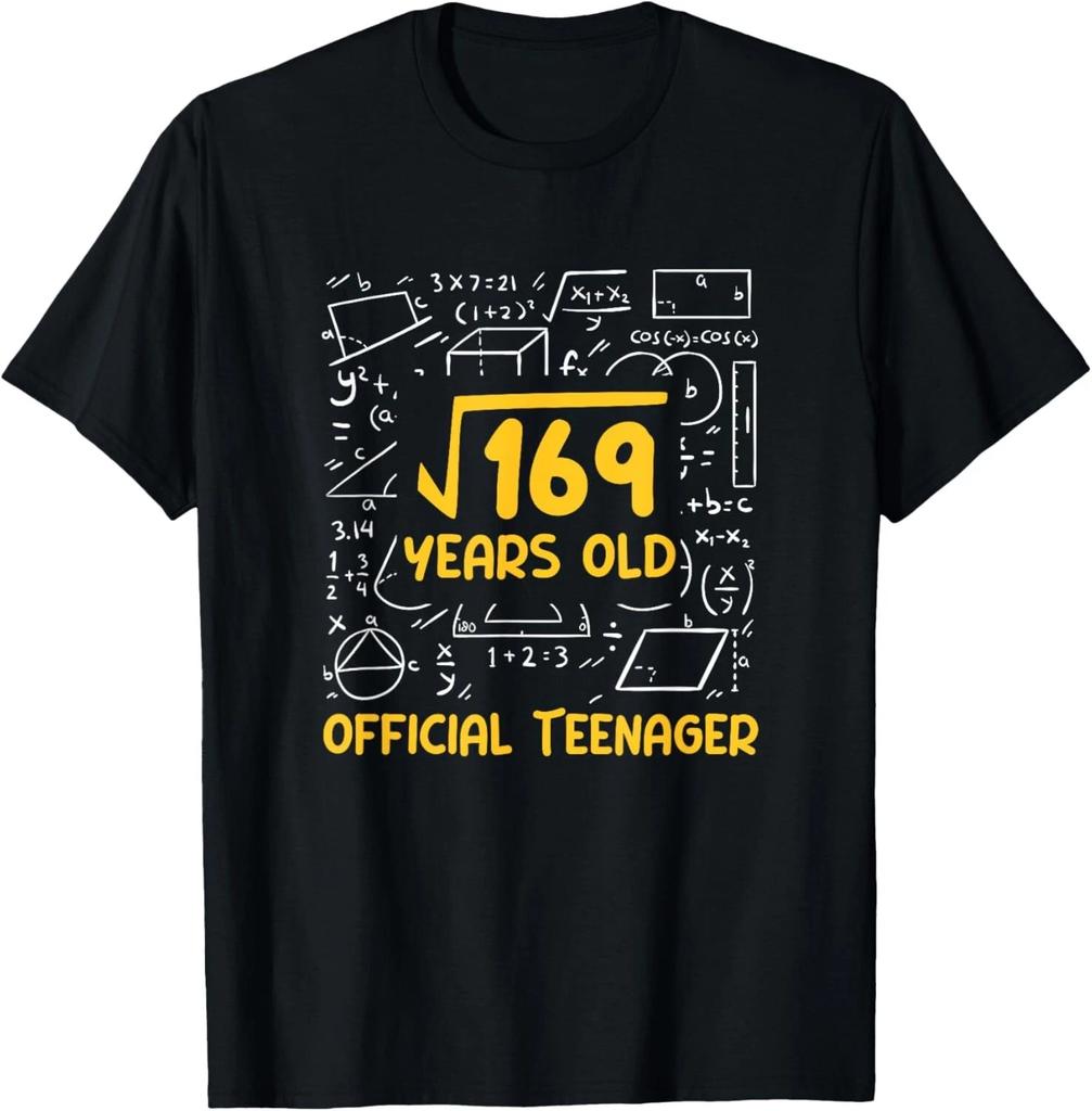 Quadratwurzel von 169 Offizielles Teenie 13 Jahre Altes Mathegeschenk Unisex T-Shirt