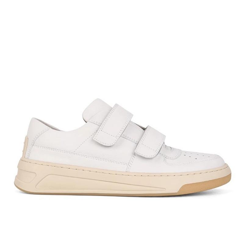 [SheII] Smiley Girl~ Acn * Velcro Platform Sports Casual Shoes Women's Little White Shoes Board Shoes
