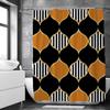 Waterproof Polyester Fabric 3D Bath Curtain Geometric Figure for Bathroom Curtain Shower Curtain Long 180*200cm