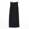 CLANE 16109-6032 23AW Black High-Waisted Straight Maxi Skirt Skirt O blackUsed