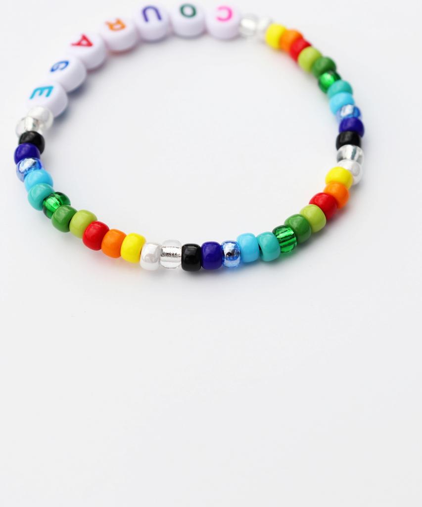 Bonbeau Cool Summer My Initial Beads Bracelet Color Initial Bead Banding Bracelet