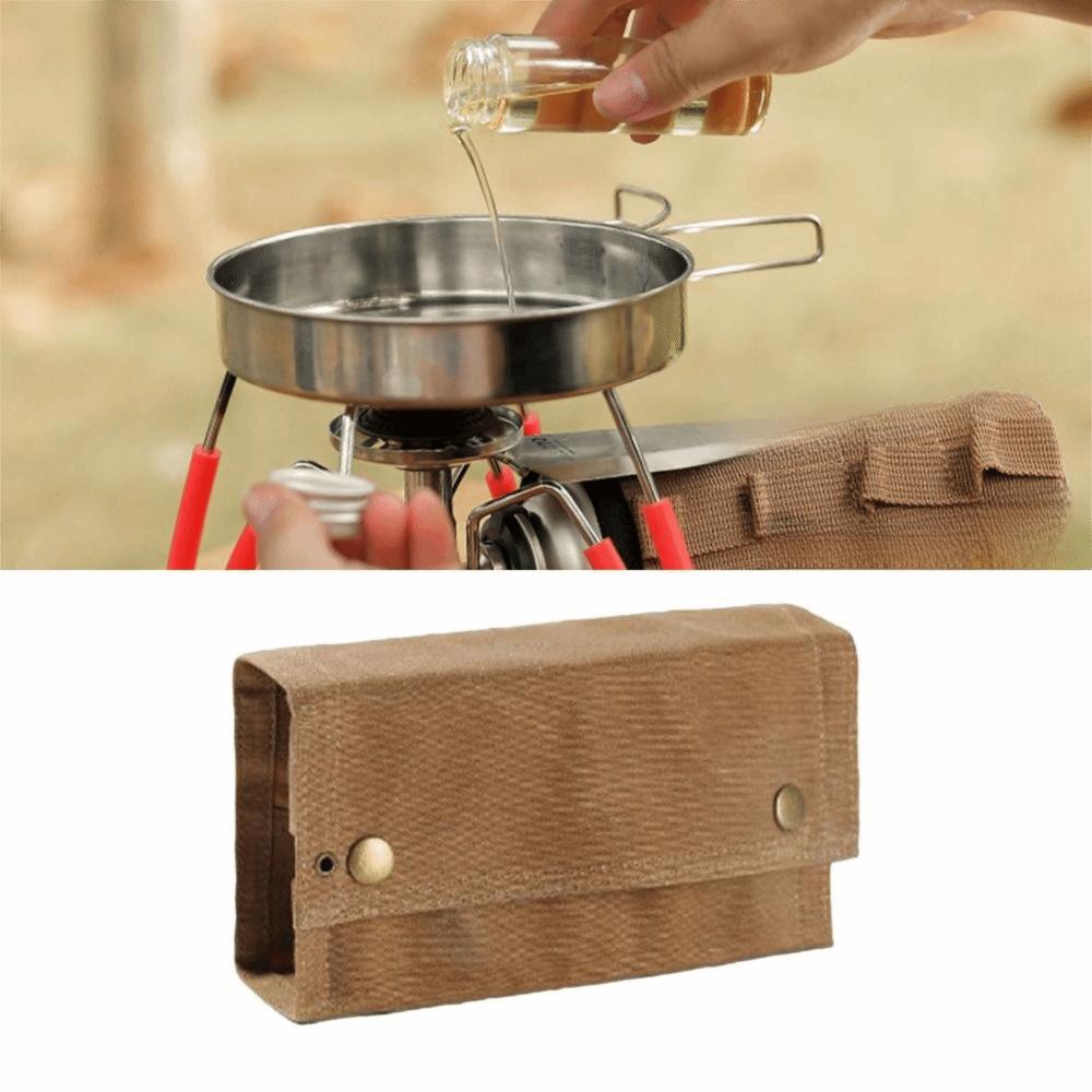 9 Pockets Spice Bottle Bag Canvas Spice Bottle Storage Bag Durable Seasoning Jar Holder  Picnic