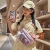 Transparent Badge Breast Bag Female, Niche Cute Girl Messenger Bag Student Sports Fanny Pack