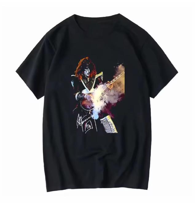 Singer Ace Frehley Remembers the Music Legend T Shirt S-5XL black Unisex T-Shirt L