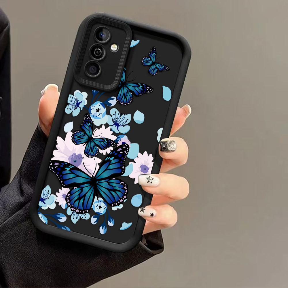 Pretty Purple Butterfly Phone Case For VIVO Y400 Y03 Y17S Y19S Y20 Y21 Y22S Y28 Y35 Y36 Y38 Y39 Y50 Y51 Y72 Y75 Y93 Y100 Cover