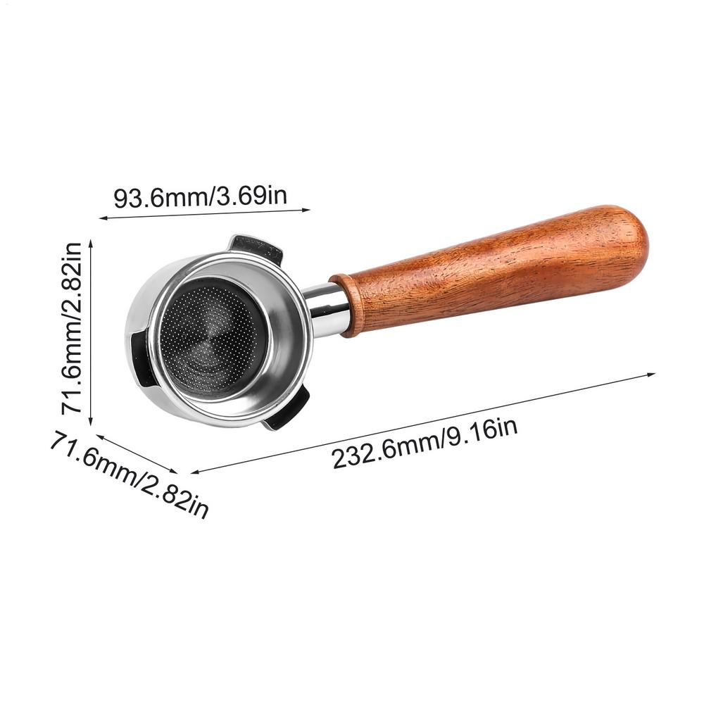 54mm Bottomless Portafilter 54mm Bottomless Precision Filter Coffee Portafilter Basket Replacement For Dosing Distribution Puck
