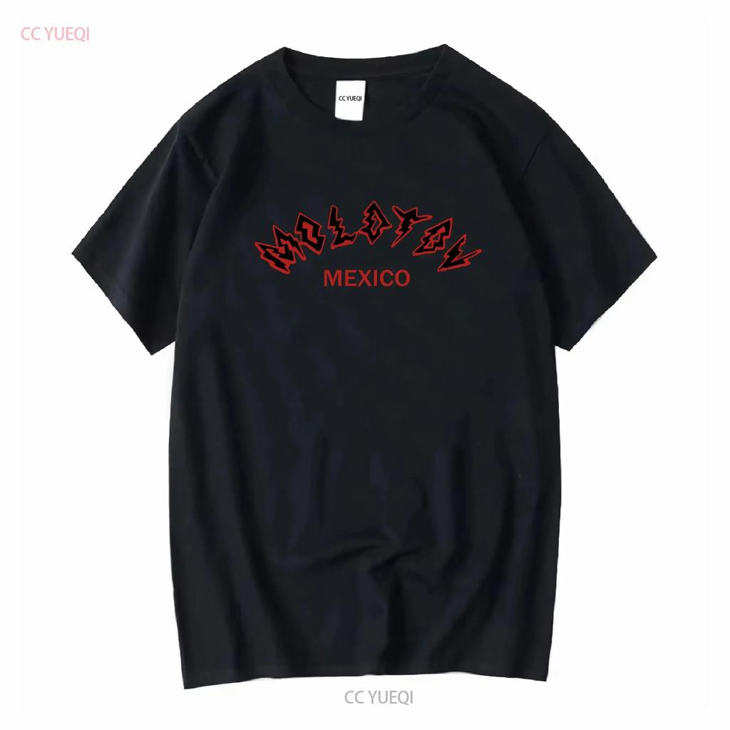 Molotov MEXICO ROCK BAND T SHIRT BLACK COTTON RED OUTLINE DESIGN FRONT Vintage Washed Casual Soft Comfortable Slightly