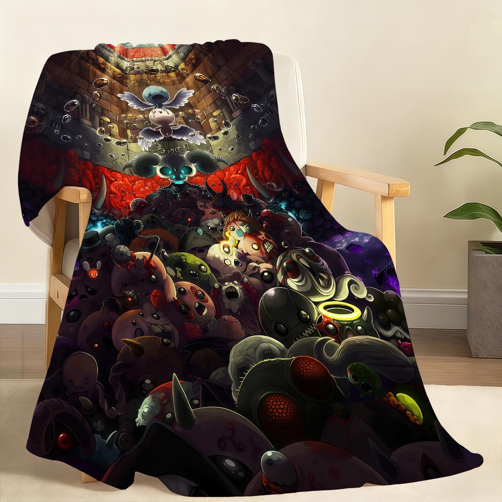 Game T-The B-BindingS of I-IsaaC-C Blanket Soft Throw Blanket for Home Bedroom Bed Sofa Picnic Travel Office Rest Blanket Gift