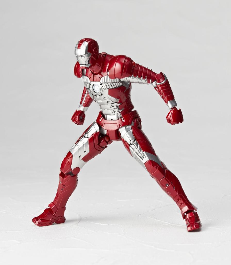 Legacy of Revoltech Iron Man 2 Iron Man Mark V, Approximately 155mm ABS & PVC Pre-painted Action Figure, LR-024 [Parallel Import]