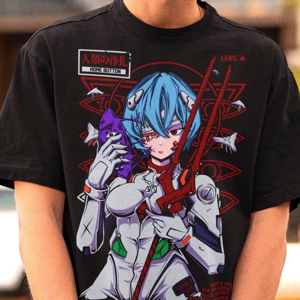 Rei Ayanami Anime T-Shirt – Evangelion Shirt,EVA Tee,Manga Cosplay Merch