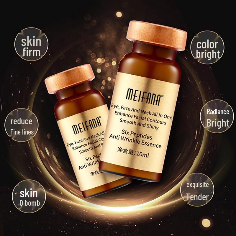 Hexapeptide Anti-Wrinkle Serum Set: Dark Circle Fading, Firming, Brightening, Hydrating Essence