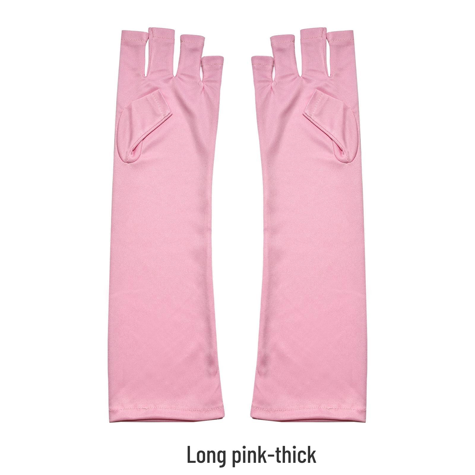 

Трансграничные перчатки без пальцев для защиты от УФ-лучей для нейл-арта - Предотвращение потемнения