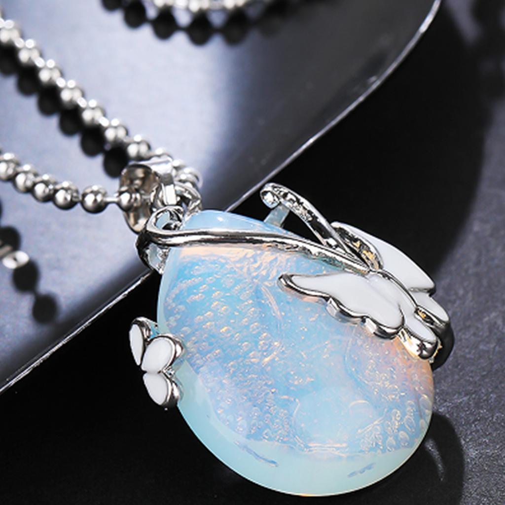 Versatile Amethyst Butterfly Pendant Necklace With Secure Chain Clavicle Chain Charm For Party And Casual Occasions