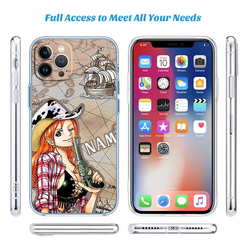 MH120 One Piece Nami Case for Motorola E7 G6 G7 G8 G9 Plus Power Play G10 G20 G04 E30 E40 E22 E20 E13 E15 G22 G23 G05 G75 G35 G55