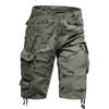 Herren Shorts Print Cargo Taktisch Mode Y2K Sommer Wandern Baggy Baumwolle Arbeit Tarnung Bergsteigen Gekürzt Knielang Hosen