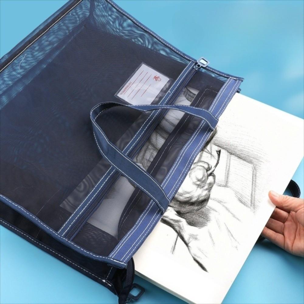 Large-capacity Document Book Bag Creative Book Storage Bag  Artwork Storage Bag