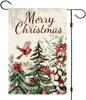 Merry Christmas Garden Ag Double Sided Outside Winter Christmas, 12x18 Inch RRI
