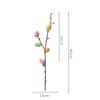 1PC Easter Eggs Branch Tree Foam Painting Easter Decoration for Easter Branch DIY Flower Arrangements Easter Desktop Decoration