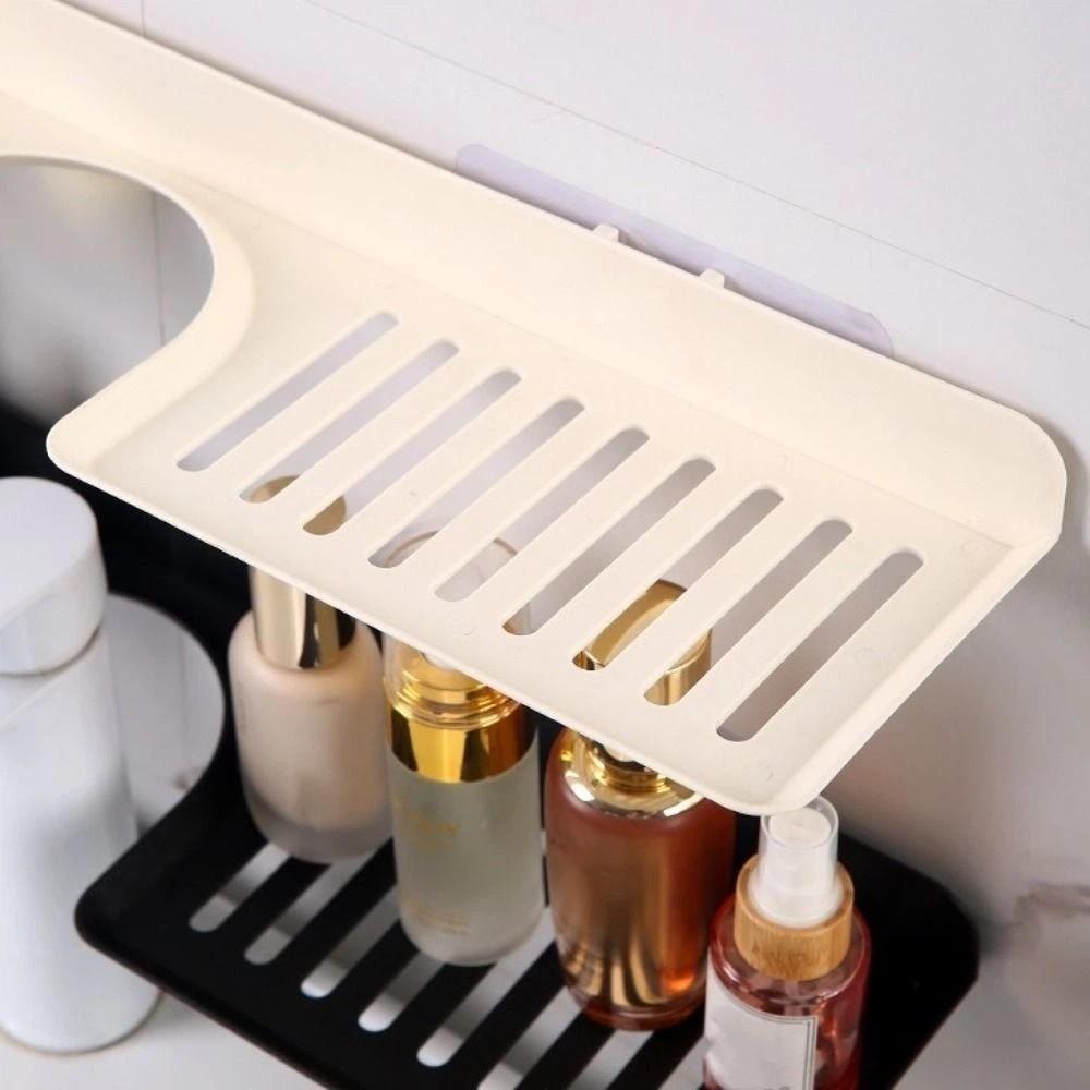 Plastic U Shaped Countertop Storage Rack Water Drainage Bathroom Storage Rack Sink Shelf Bathroom
