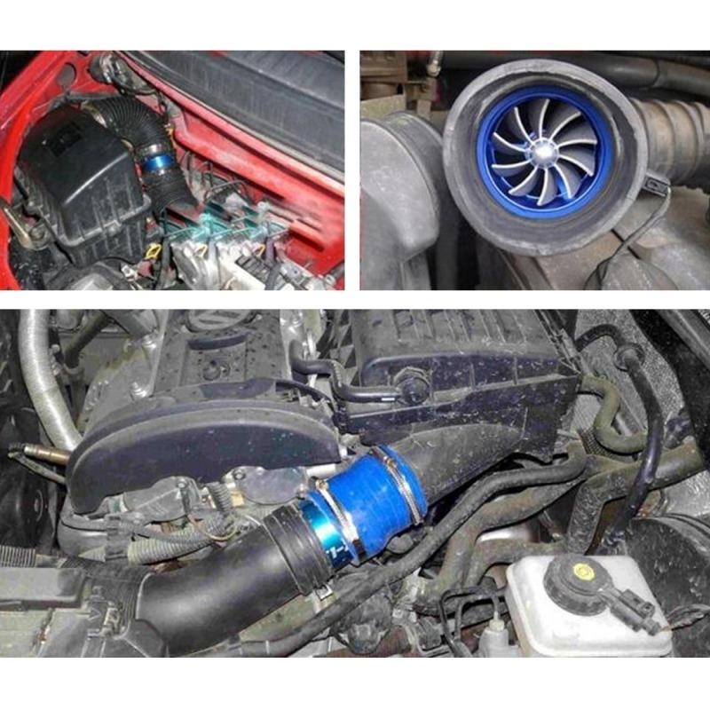 Tek Taraflı Araba Hava Girişi Turbo Benzin Yakıt Tasarruf Sağlayan Fan Turbo Süperşarj Türbin Motoru Turboşarj Güç Modifiye Aksesuar