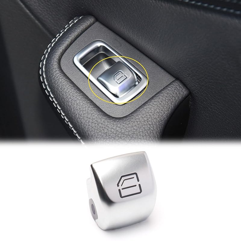 Window Control Switch Button Cover Fit for Mercedes-Benz C Class W205 C200 C300 2015-2021 GLC-Class W253 GLC250 GLC300 2016-2022 Driver Side Glass