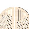 Creative 3D Wooden Wall Art Accent Sculpture Basswood for Cafe Entryway