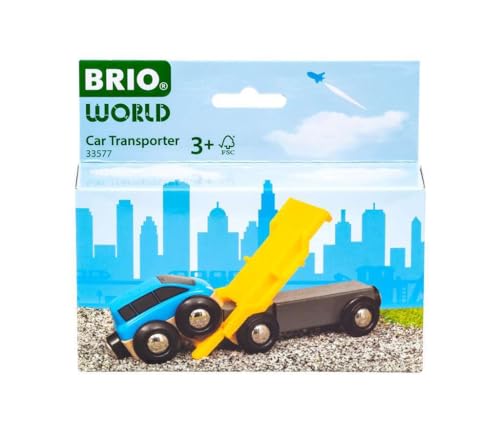 BRIO Wooden Rail Educational Toy Car Transporter Ages 3 to 33577 Birthday Christmas Present Indoor Play Boys Girls Brain Training
