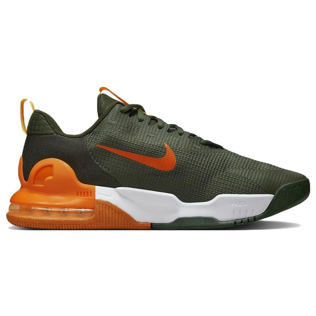 Nike Air Max Alpha Trainer 5 Cargo Khaki Safety Orange Herren Sneaker Grün Sequoia Pfirsich-Creme DM0829-300