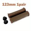 1 pár městských retro skládacích rukojetí na kolo z umělé kůže 90 mm 123 mm, měkké a pohodlné rukojeti na řídítka