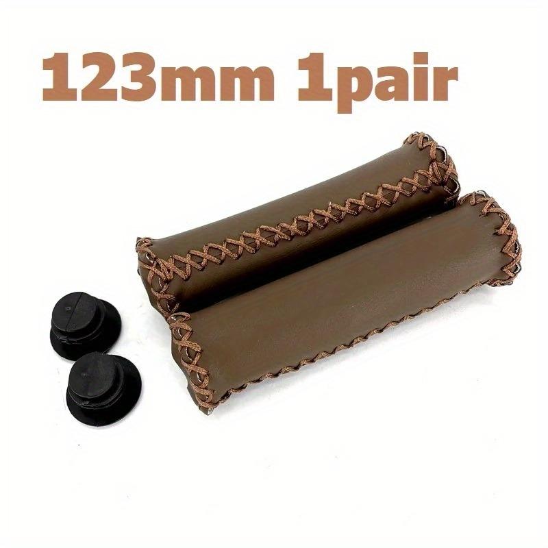 City Retro Bicycle Folding Bike Grips Artificial Leather 90mm 123mm Handlebar Grips Soft and Comfortable Bicycle Grips