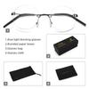 Ultraleichte Titan Randlose Brille Klein Blaulichtfilter Computerbrille Unisex Brillengestell Brille Randlose Brille
