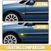 LED Side Marker Light 30722641 Front Driver Passenger Turn Signal Lights Fender Sidemarker Lamps for Volvo S60 Black Lens Amber LED Light 1 Pair