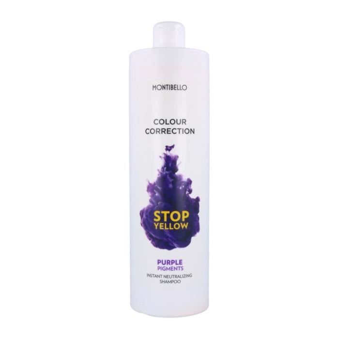 Montibello Colour Correction Stop Yellow Shampooing 1000 Ml (neutralisant+pigment Lilas)