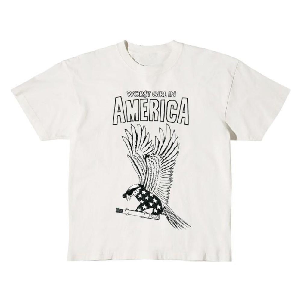 

Slayyyter Worst Girl In America Eagle T-shirt 5XL різнокольоровий