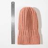 Winter warm knitted hat versatile thick wool twist hat women's ear protection cold solid color hat