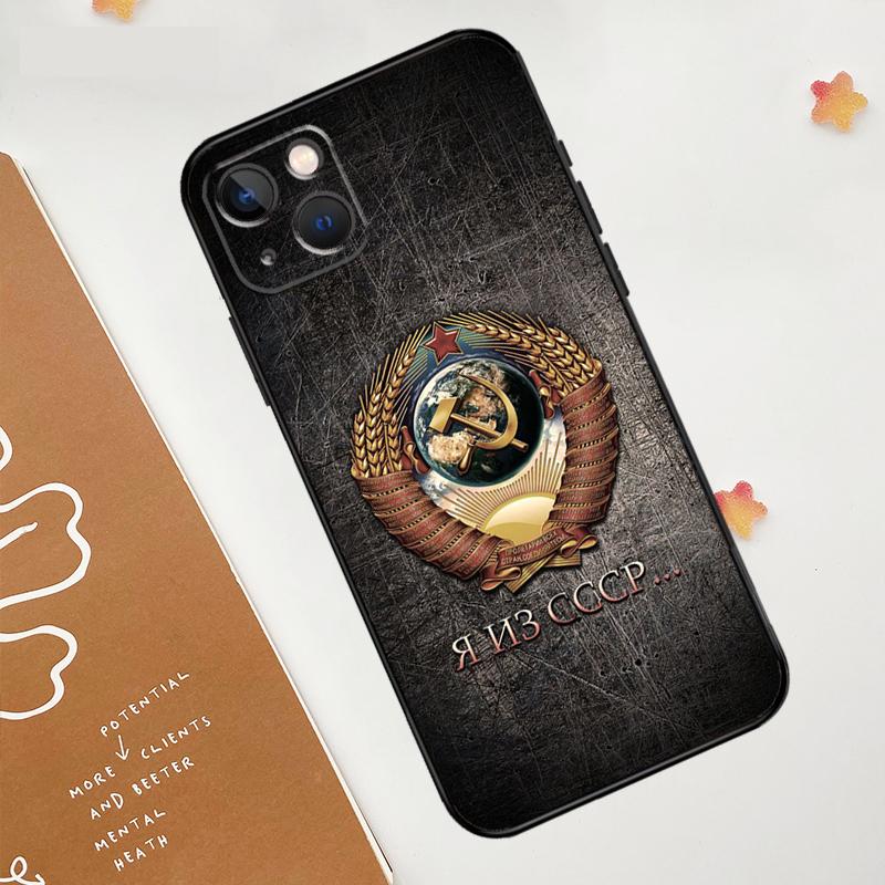 

Coat Of Arms Russian CCCP Flag Case For iPhone 17 Pro Max 17 Air 15 14 13 12 11 16 Pro Max mini 16e 15 16 Plus Funda Cover iPhone 14 Pro