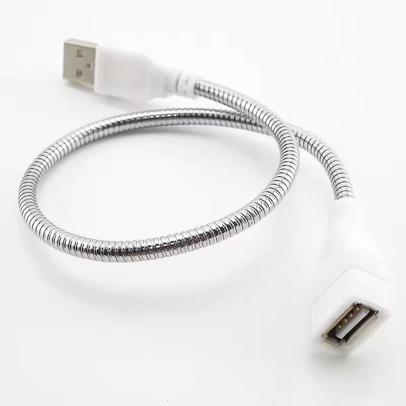 Usb Extension Cable Led Light Fan Power Supply Adapter Male To Female Cable Flexible Metal Hose Cord M20