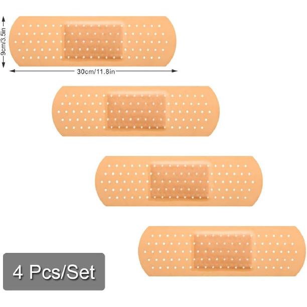 

Car Bandaid Stickers, 4 PCS Removable Vinyl Car Automotive Magnets Decorations, Large Funny Band Aid Shape Bumper Stickers, Car Magnetic Bandage Car