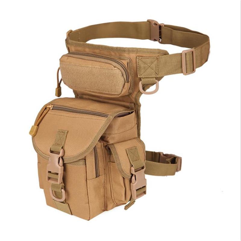 Herren Taktische Drop-Leg-Tasche Multifunktionale Hüfttasche Verstellbarer Oberschenkelgurt Wandern Sport Radfahren Wasserdichte Nylon Campingtasche