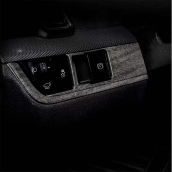 Wood Grain Car Headlight Button Switch Cover Trim For KIA Sportage 2022-2024