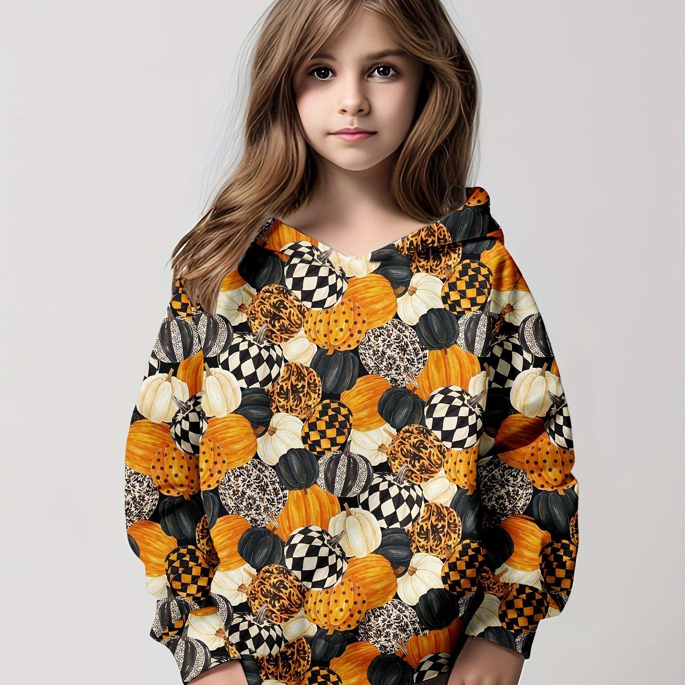 

Children s Clothing Hoodies Long Sleeve Creative Festive Atmosphere Print Kids Spring Fall Clothes Casual Fashion Girl Clothes 160