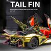 Simulation 1:32 Apollo EVO Electroplated Alloy Car Model Colorful Sports Car Ornaments Sound and Light Pull Back Children's Toys
