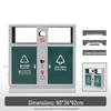 Outdoor Stainless Steel Classified Trash Can