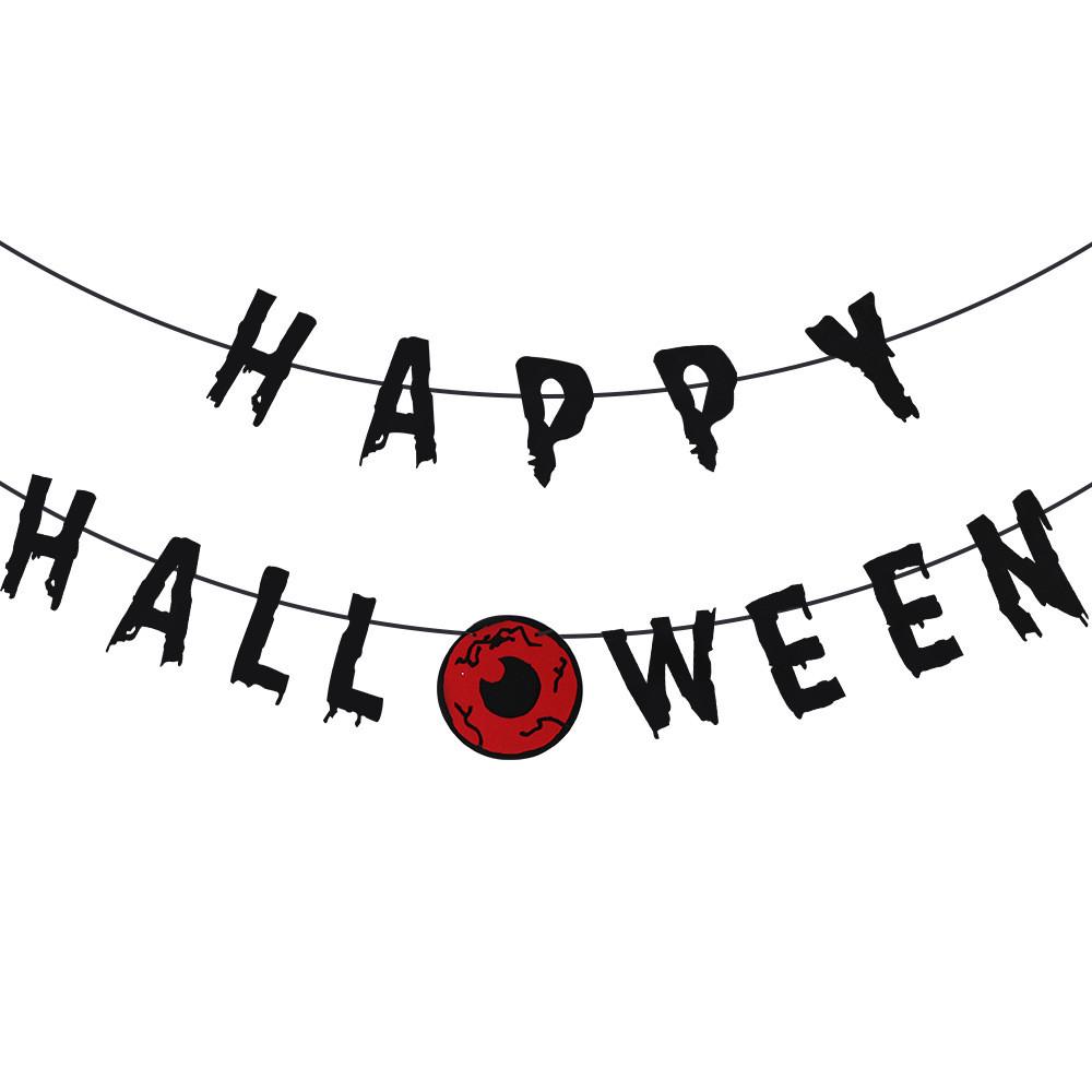 Decorative Fabric Nonwoven Halloween Hanging Banners For Spooky Celebration Setup