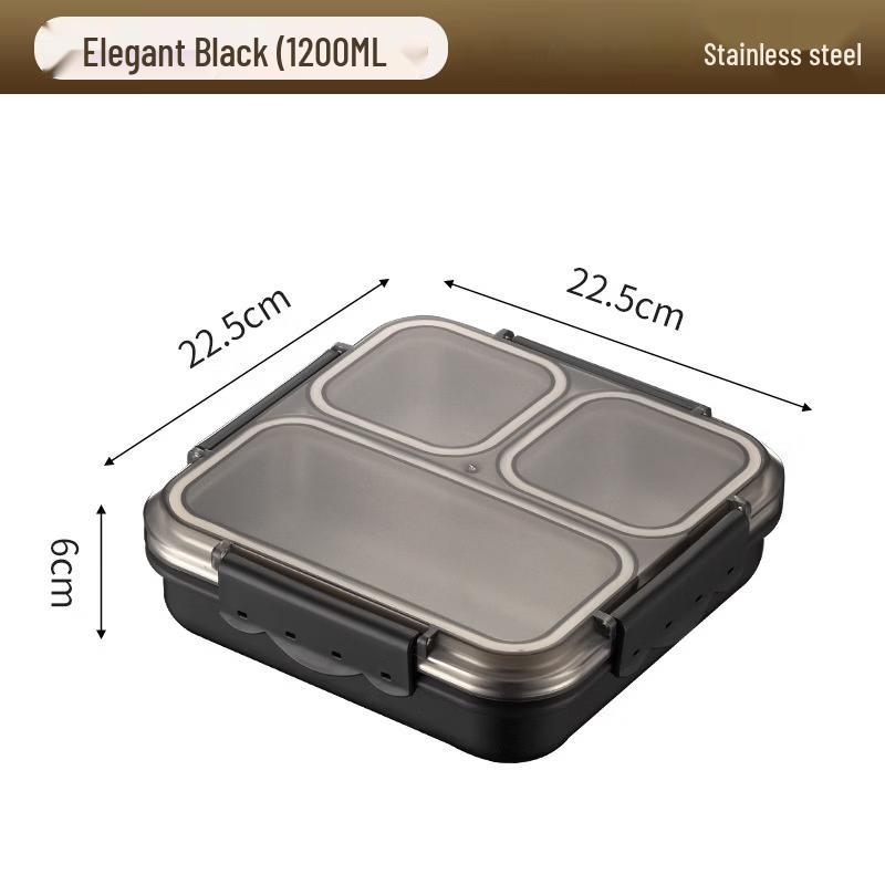 ZISIZ 316 Stainless Steel Insulated Divided Lunch Box
