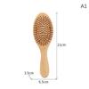 Natural Bamboo Hair Brush Women Professional Massage Comb For Women Air Cushion Hair Massager Brush Healthy Combs